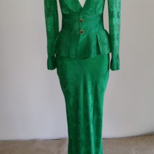Green Silk Suit