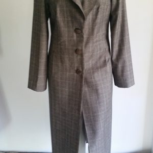 Checked Grey Coat