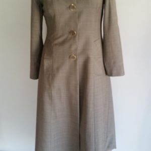 Maxi Coat Ivory-Green