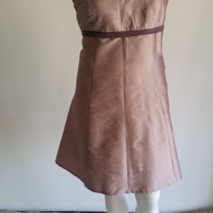 Mauve Raw Silk Dress