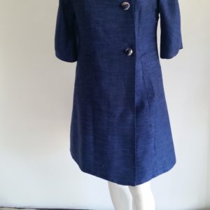 Blue Hemp Lamee Coat