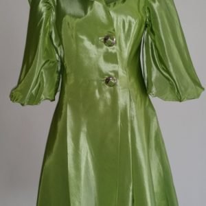 Lime Green Tafetta Coat