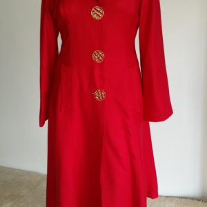 Red Cashmere Mohair Coat
