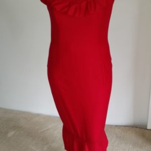 Red Cashmere Mohair Dress